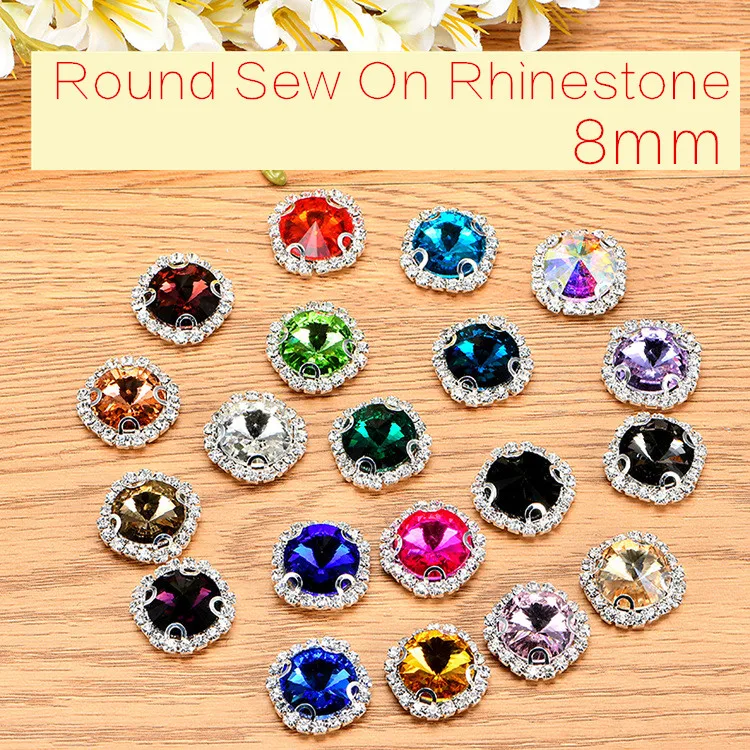 10pcs 8mm Round Silver Base Claws Glass Crystal Buttons Sew On Rhinestones Decoration Garment Accessories
10pcs 8mm Round Silver Base Claws Glass Crystal Buttons Sew On Rhinestones Decoration Garment Accessories