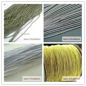 (plz choose 1 color) 15M/lot 2.4MM Colored Ball Chains Jewelry Findings Necklace Cords
(plz choose 1 color) 15M/lot 2.4MM Colored Ball Chains Jewelry Findings Necklace Cords
