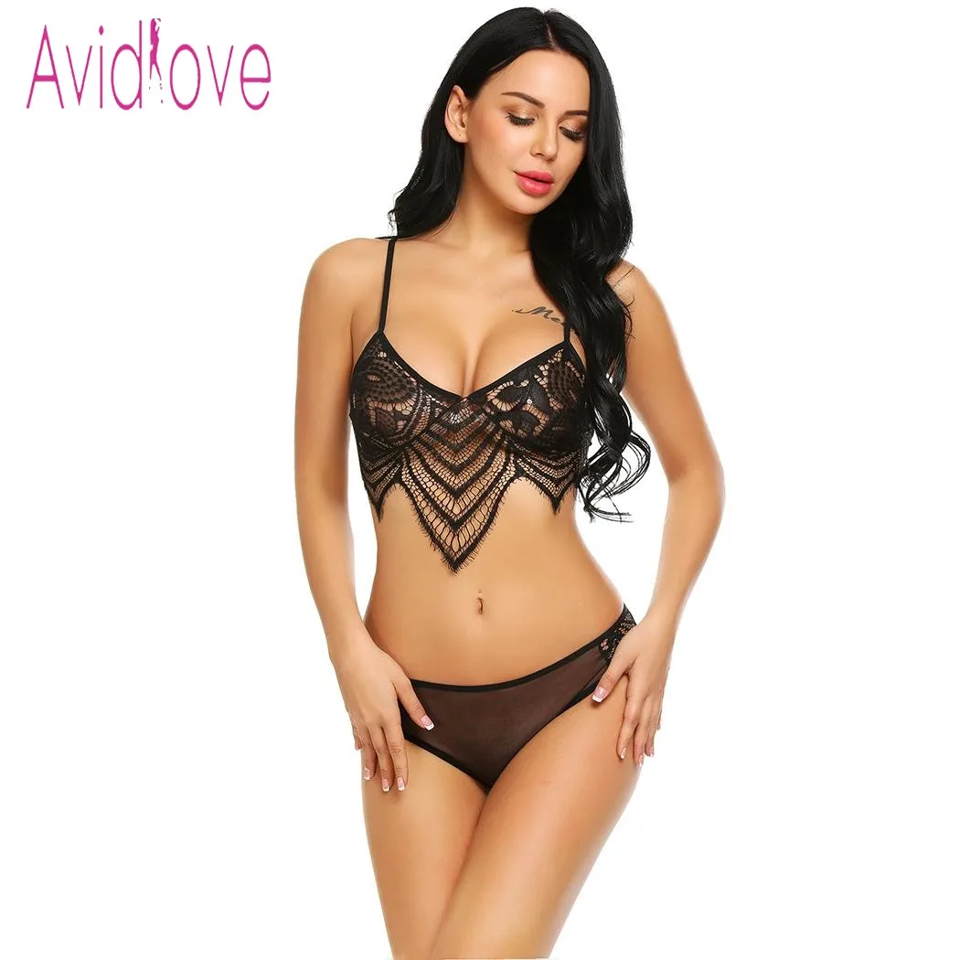 Avidlove Sexy lingerie Set Sleepwear Women Sexy Lingerie Hot Erotic Underwear Hollow Out Lace Bra & G-String Set Sleepwear
Avidlove Sexy lingerie Set Sleepwear Women Sexy Lingerie Hot Erotic Underwear Hollow Out Lace Bra & G-String Set Sleepwear