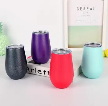 Quevinal100pcs 12oz Egg Cups Wine Tumbler Stainless Steel Wine Glasses Beer Tea Cup Vacuum Insulated Thermos Cup with clear lids
Quevinal100pcs 12oz Egg Cups Wine Tumbler Stainless Steel Wine Glasses Beer Tea Cup Vacuum Insulated Thermos Cup with clear lids