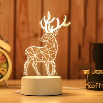 3D Creative Acylic lighting jellyfish cartoon luminous lamp led antelope type white color creative lamp night lighting
3D Creative Acylic lighting jellyfish cartoon luminous lamp led antelope type white color creative lamp night lighting