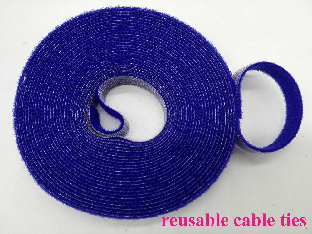 2 rolls blue 15mm*5M Reusable Nylon Cable Tie Strap Stick Ties Computer PC TV Wire cable Management magic tape tie wraps
2 rolls blue 15mm*5M Reusable Nylon Cable Tie Strap Stick Ties Computer PC TV Wire cable Management magic tape tie wraps