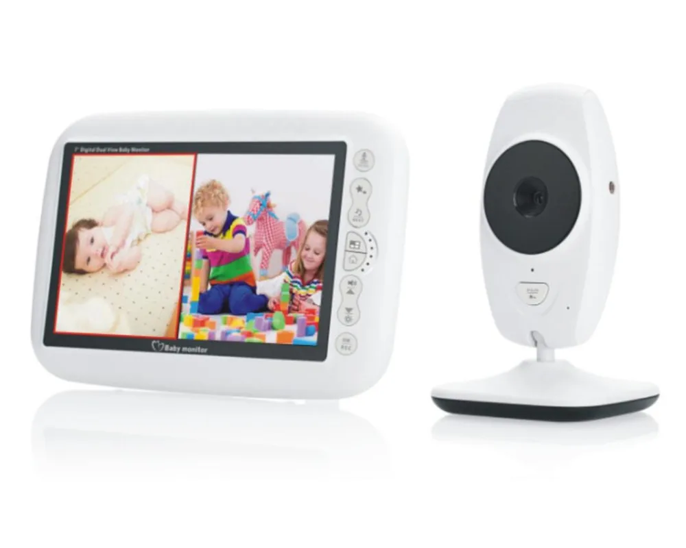 PLYMOTO 7 inch LCD Display Baby Infrared Night Vision Sleeping Music Monitor Wireless Audio Video Baby Security Monitor
PLYMOTO 7 inch LCD Display Baby Infrared Night Vision Sleeping Music Monitor Wireless Audio Video Baby Security Monitor
