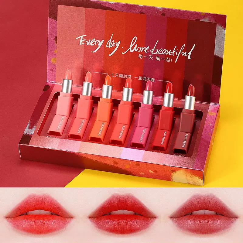 7 Colors Moisturizing Waterproof Lip Gloss Lip Stick Beauty Lips Makeup Long-lasting Lipstick Set Cosmetics 7Pcs/Set Lipstick
7 Colors Moisturizing Waterproof Lip Gloss Lip Stick Beauty Lips Makeup Long-lasting Lipstick Set Cosmetics 7Pcs/Set Lipstick