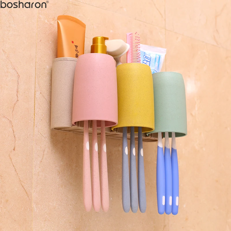 Bathroom Toothbrush Holder Set Wheat Straw Material Eco-Friendly Tooth Brush Holders WC Toilet Bathroom Accessories Sets Storage
Bathroom Toothbrush Holder Set Wheat Straw Material Eco-Friendly Tooth Brush Holders WC Toilet Bathroom Accessories Sets Storage