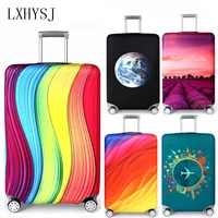 LXHYSJ Elastic Fabric Luggage Protective Cover, Suitable18-32 Inch , Trolley Case Suitcase Dust Cover Travel Accessories image
