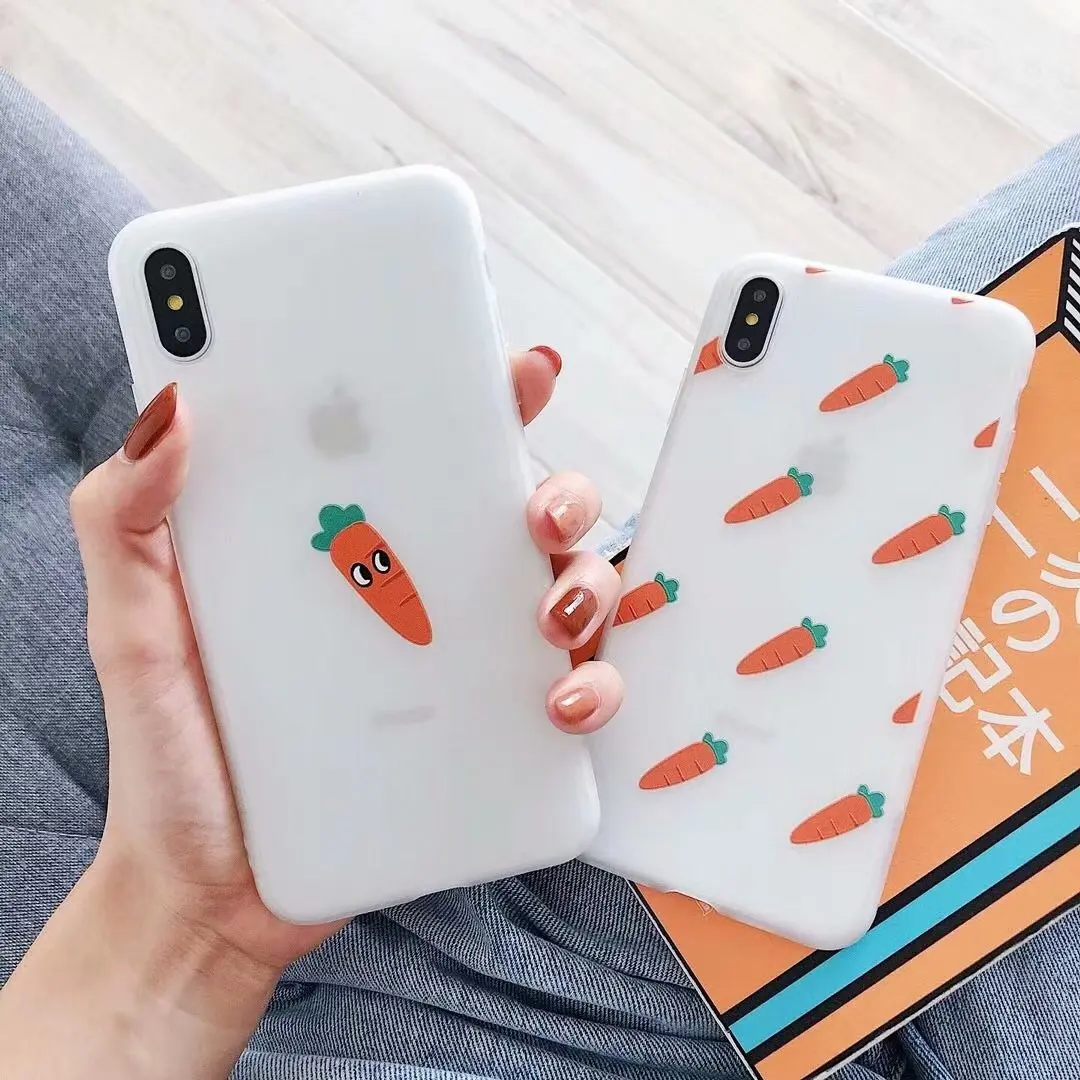 Cute Carrot Scrub Phone Case For Apple iPhone X XR XS Max 7 8 6 6s Plus Soft TPU Ultra-thin Back Cover Girl Capa Coque Shell
Cute Carrot Scrub Phone Case For Apple iPhone X XR XS Max 7 8 6 6s Plus Soft TPU Ultra-thin Back Cover Girl Capa Coque Shell