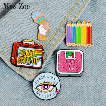 Girl's Daily enamel pin Ice cream Makeup Rainbow pencil Lunch box Brooch Lapel pin Denim Jeans shirt bag Cartoon Jewelry Gift
Girl's Daily enamel pin Ice cream Makeup Rainbow pencil Lunch box Brooch Lapel pin Denim Jeans shirt bag Cartoon Jewelry Gift
