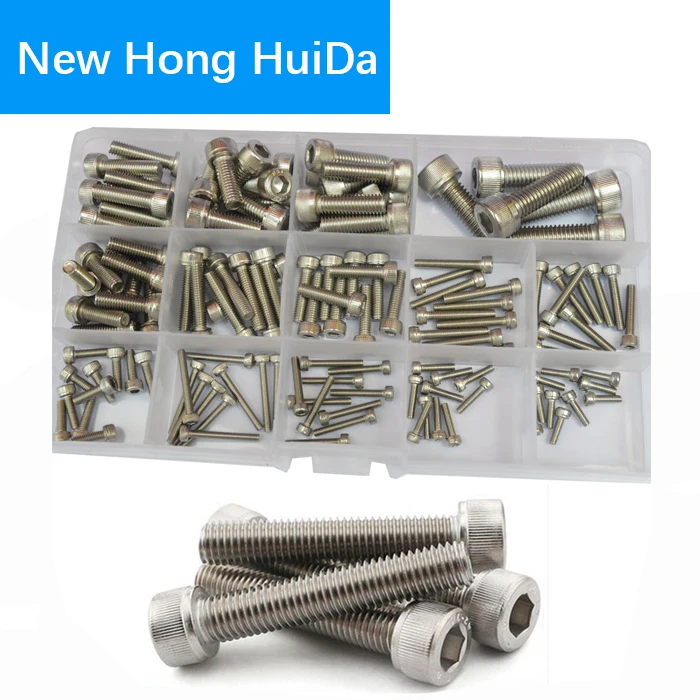 Socket Cap Screw Metric Hex Allen Head Bolt M2.5 M3 M4 M5 M6 M8 Assortment Kit 135Pcs (304Stainless Steel M2.5-M8)
Socket Cap Screw Metric Hex Allen Head Bolt M2.5 M3 M4 M5 M6 M8 Assortment Kit 135Pcs (304Stainless Steel M2.5-M8)