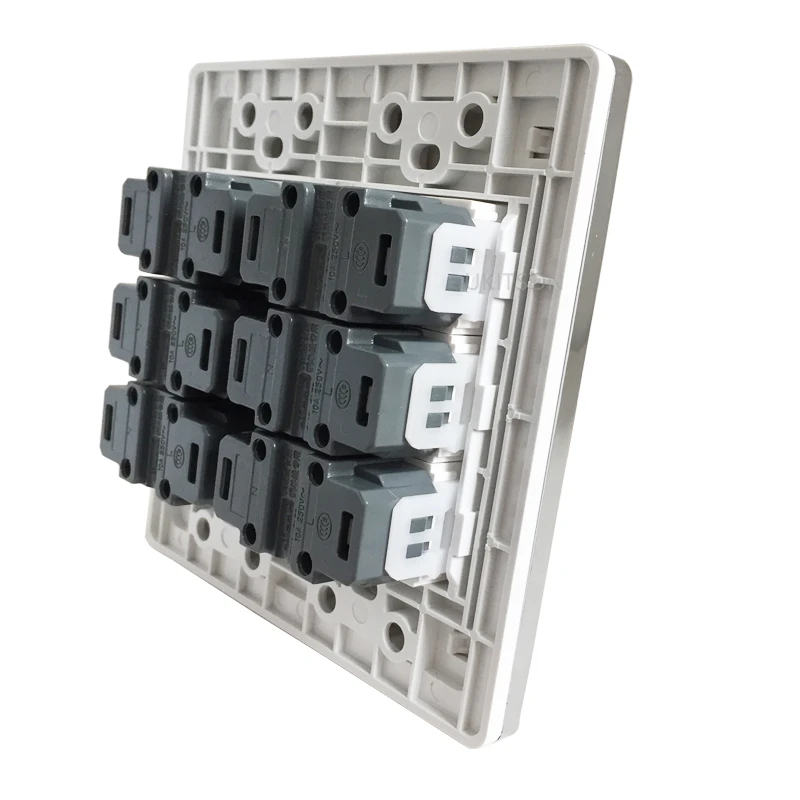 120x120mm 6 ports 2 Pins Electric Wall Panel Pic 4
