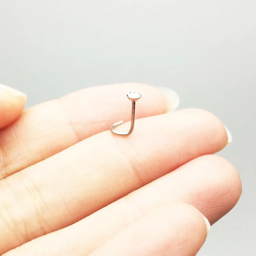 10pcs fashion women's 3mm nose studs rings stainless steel mixed colors piercing nose cheap body pircing jewelry free shipping1