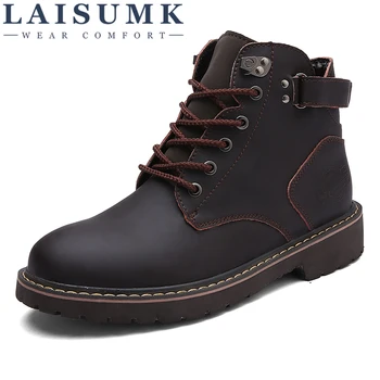 LAISUMK Split Leather Men Boots Spring Autumn And Winter Man Shoes Ankle Boot Men's Winter Snow Shoe Work Plus Size 38-44
LAISUMK Split Leather Men Boots Spring Autumn And Winter Man Shoes Ankle Boot Men's Winter Snow Shoe Work Plus Size 38-44