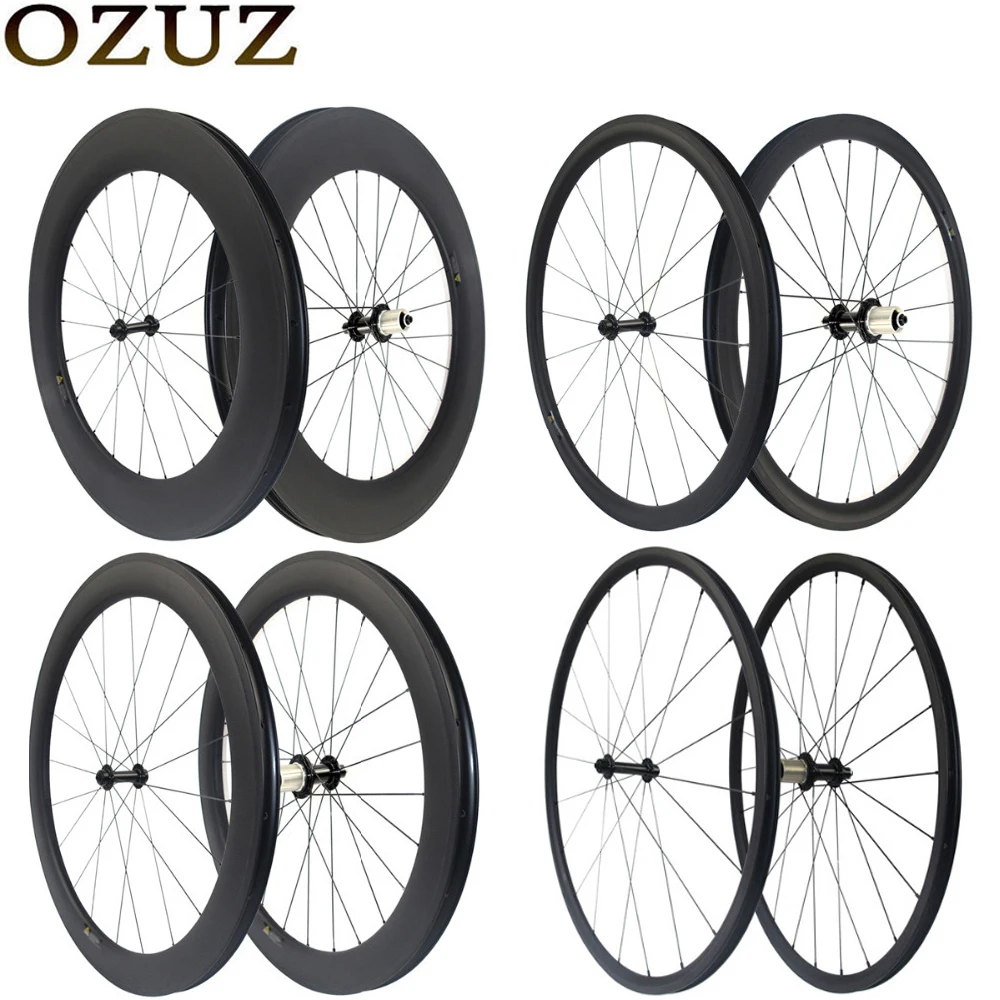 OZUZ 38 50 88 mm Depth Clincher Carbon Wheels 700c 23mm Width Powerway R13 Hub touring bicycle wheels V brake rim free shipping
OZUZ 38 50 88 mm Depth Clincher Carbon Wheels 700c 23mm Width Powerway R13 Hub touring bicycle wheels V brake rim free shipping