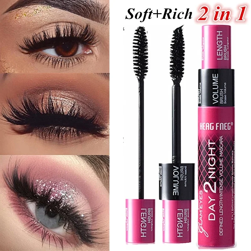 2 in 1 Waterproof Mascara Eye Lashes Curling Extension Rimel 3d Curling Maskara Volume 3D Eyelash Mascara Makeup Beauty Tool
2 in 1 Waterproof Mascara Eye Lashes Curling Extension Rimel 3d Curling Maskara Volume 3D Eyelash Mascara Makeup Beauty Tool