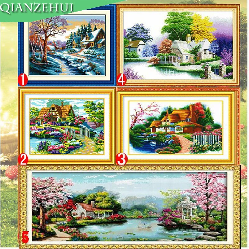 QIANZEHUI,Needlework,DIY Beautiful homes Cross stitch,Sets For Embroidery kits,Panoramic Farm Love Counted Cross-Stitching
QIANZEHUI,Needlework,DIY Beautiful homes Cross stitch,Sets For Embroidery kits,Panoramic Farm Love Counted Cross-Stitching