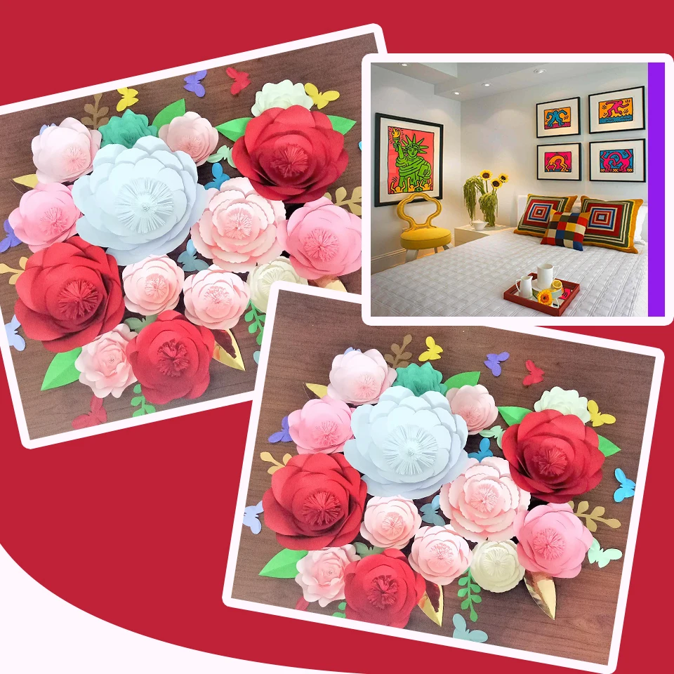 2018 DIY Giant Paper Flowers Backdrop15PCS Leaves 12PCS Butterflies 15PCS Wedding & Event Baby Nursery Decor Bridal Shower
2018 DIY Giant Paper Flowers Backdrop15PCS Leaves 12PCS Butterflies 15PCS Wedding & Event Baby Nursery Decor Bridal Shower