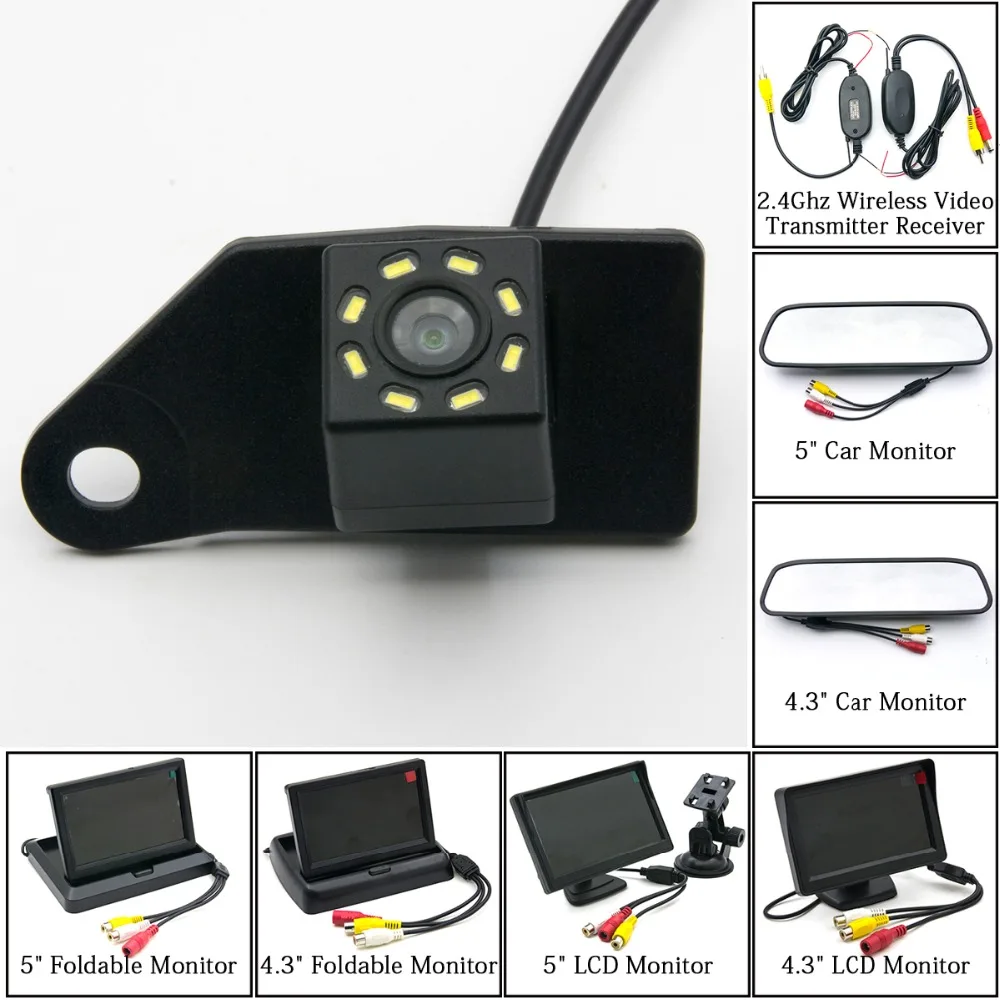 8LED HD Car Rear View Camera Reverse Backup 4.3 5 inch Parking Monitor Wireless For Mitsubishi ASX 2011 2012 2013 2014 2015 RVR
8LED HD Car Rear View Camera Reverse Backup 4.3 5 inch Parking Monitor Wireless For Mitsubishi ASX 2011 2012 2013 2014 2015 RVR