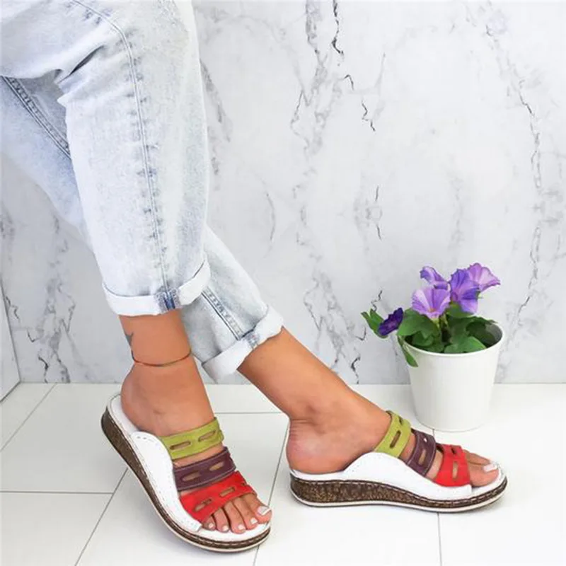 fashion Colorful Women Shoes Backless Slippers Female Shoes Flowers Leather Retro Boho Platform Flat Sandals Ladies Shoes
fashion Colorful Women Shoes Backless Slippers Female Shoes Flowers Leather Retro Boho Platform Flat Sandals Ladies Shoes