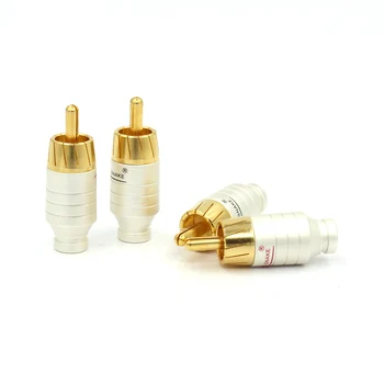 4PCS Audio signal cable lotus plug rca plug socket pure copper rca head audio cable plug
4PCS Audio signal cable lotus plug rca plug socket pure copper rca head audio cable plug