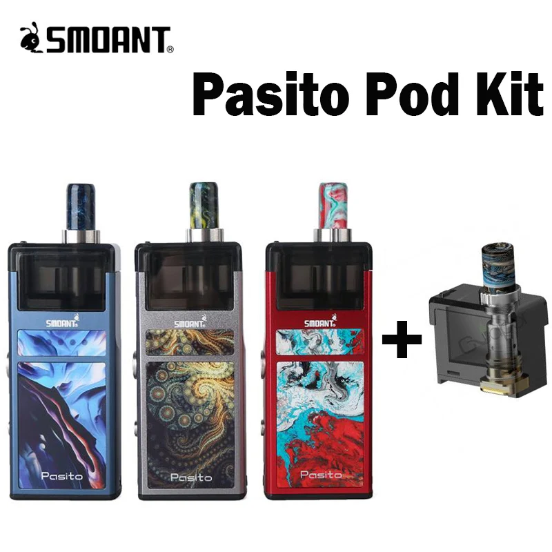 Smoant Pasito Pod Kit 1100 mah & 3ml atomizer Top adjustable asirflow E cigarette vape pod kit vs frenzy kit
Smoant Pasito Pod Kit 1100 mah & 3ml atomizer Top adjustable asirflow E cigarette vape pod kit vs frenzy kit