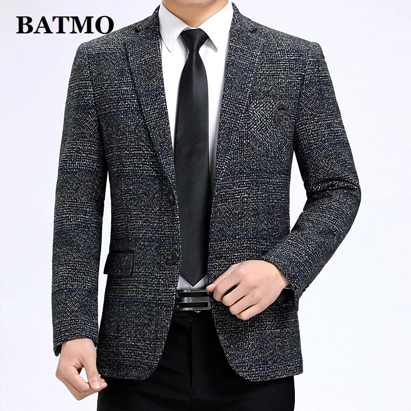 Batmo 2019 new arrival high quality smart plaid casual blazer men,men's casual suits,men's jackets plus-size M-3XL 507
Batmo 2019 new arrival high quality smart plaid casual blazer men,men's casual suits,men's jackets plus-size M-3XL 507