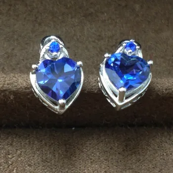 FLZB , Heart Love Earring Fashion Women 925 Sterling SilverJewelry with Heart Tanzanite Color Topaz Gemstone 8*8mm Romantic gift
FLZB , Heart Love Earring Fashion Women 925 Sterling SilverJewelry with Heart Tanzanite Color Topaz Gemstone 8*8mm Romantic gift