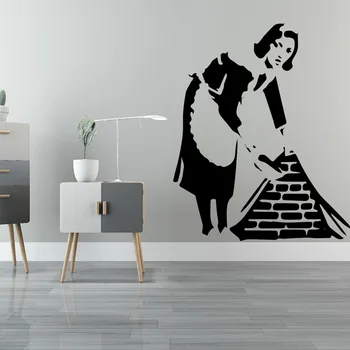 Creativity Banksy Maid Wall Stickers Art Wall Decals Living Room Bedroom Wall Decor Art Sticker Murals
Creativity Banksy Maid Wall Stickers Art Wall Decals Living Room Bedroom Wall Decor Art Sticker Murals