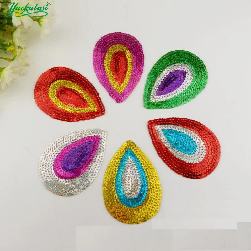 YACKALASI 10 Pcs Sequined Appliqued Dancewear Peacock Tails Rainbow Opera Dress Patches Iron On Embroidered Trims 8.5*6CM
YACKALASI 10 Pcs Sequined Appliqued Dancewear Peacock Tails Rainbow Opera Dress Patches Iron On Embroidered Trims 8.5*6CM