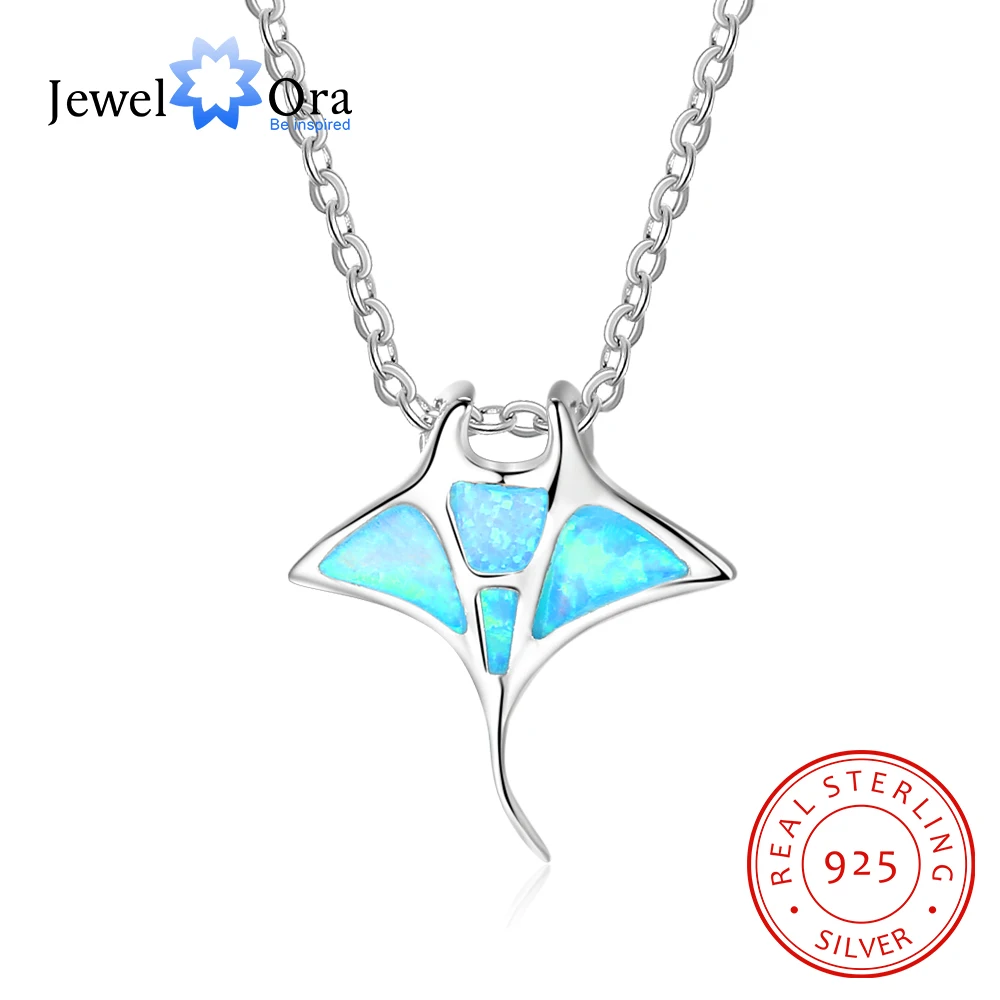 Mobula Shpe Blue Opal Pendant Necklace 925 Sterling Silver Women Jewelry Fashion Gift For Her (JewelOra NE102099)
Mobula Shpe Blue Opal Pendant Necklace 925 Sterling Silver Women Jewelry Fashion Gift For Her (JewelOra NE102099)