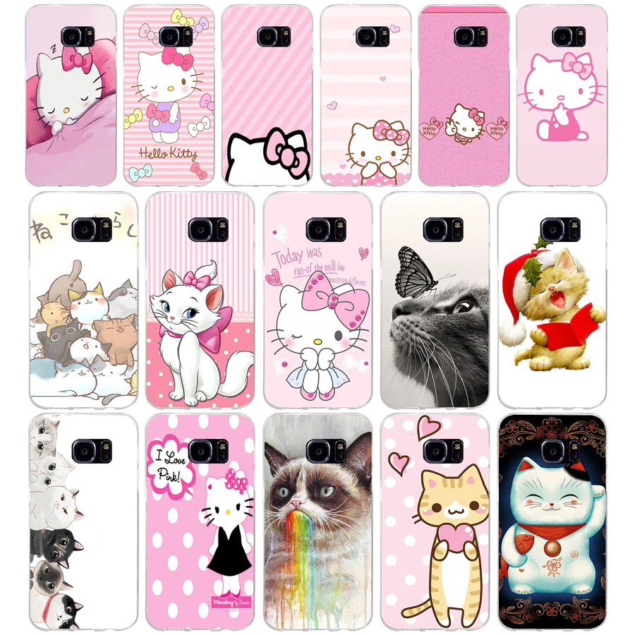106AQ Lovely Kitty Cat Pink Polka Dots Soft TPU Silicone Cover Case for samsung Galaxy s6 s6 s7 edge s8 s9 plus case
106AQ Lovely Kitty Cat Pink Polka Dots Soft TPU Silicone Cover Case for samsung Galaxy s6 s6 s7 edge s8 s9 plus case