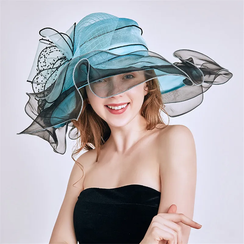 Mingli Tengda 2019 New Soft Organza Wedding Hat with Flower Elegant Wide Brim Bridal Hats Wedding Accessories pamelas para boda
Mingli Tengda 2019 New Soft Organza Wedding Hat with Flower Elegant Wide Brim Bridal Hats Wedding Accessories pamelas para boda