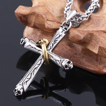 Vintage Cross Skull Pendant For Men 316 Stainless Steel Pendant stainless steel men s jewelry - Send necklace
Vintage Cross Skull Pendant For Men 316 Stainless Steel Pendant stainless steel men s jewelry - Send necklace
