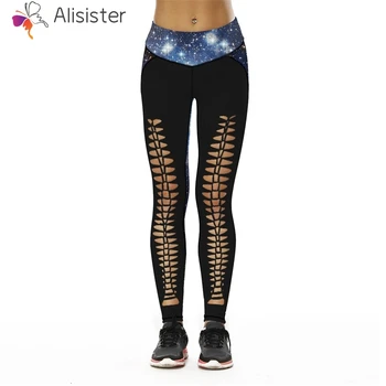 New Cool Black Hollow Out Leggings Women Starry Space Print Cut Pencil Legging Sexy Fashion Fitness Bodycon Leggins Pants
New Cool Black Hollow Out Leggings Women Starry Space Print Cut Pencil Legging Sexy Fashion Fitness Bodycon Leggins Pants