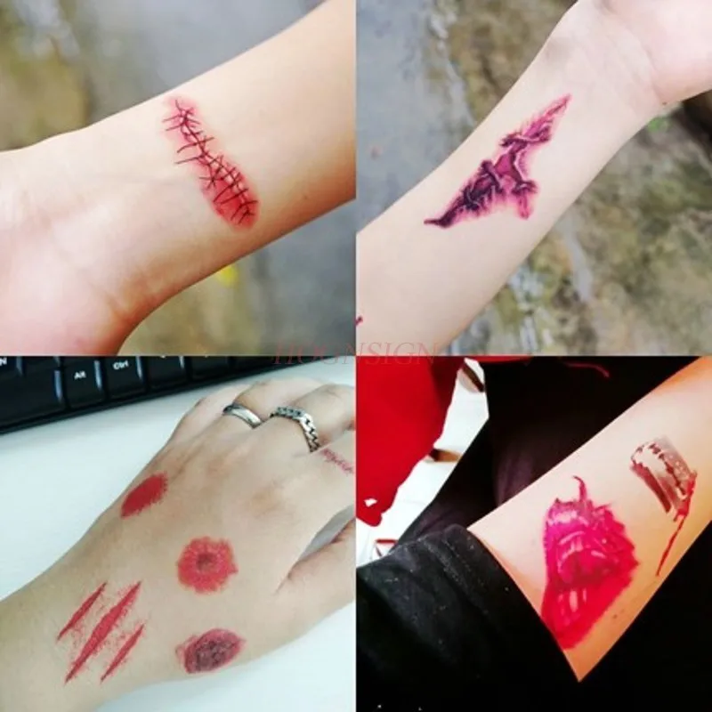 30pcs Halloween Tattoo Sticker Simulation Face 3d False Wound Scar Wounds Horror Mischief Sticker Sale
30pcs Halloween Tattoo Sticker Simulation Face 3d False Wound Scar Wounds Horror Mischief Sticker Sale