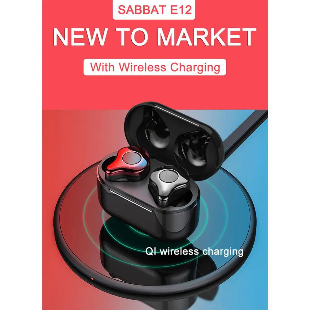 Sabbat E12 TWS Wireless Bluetooth earphones 5.0 Auto-Pairing In-ear Sports earset Type-c with charging box charging cable r25
Sabbat E12 TWS Wireless Bluetooth earphones 5.0 Auto-Pairing In-ear Sports earset Type-c with charging box charging cable r25