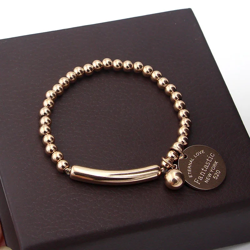 "Fantastic Eternal Love New York" Stainless Steel Ball Beads Bracelet For Women Circle Tag Charm Stretch Strand Bracelet K0001-2
"Fantastic Eternal Love New York" Stainless Steel Ball Beads Bracelet For Women Circle Tag Charm Stretch Strand Bracelet K0001-2