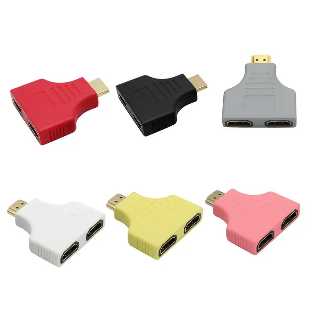 Colorful 1080P HDMI Ports Male to 2 Female 1 In 2 Out Splitter Adapter Converter For TV
Colorful 1080P HDMI Ports Male to 2 Female 1 In 2 Out Splitter Adapter Converter For TV