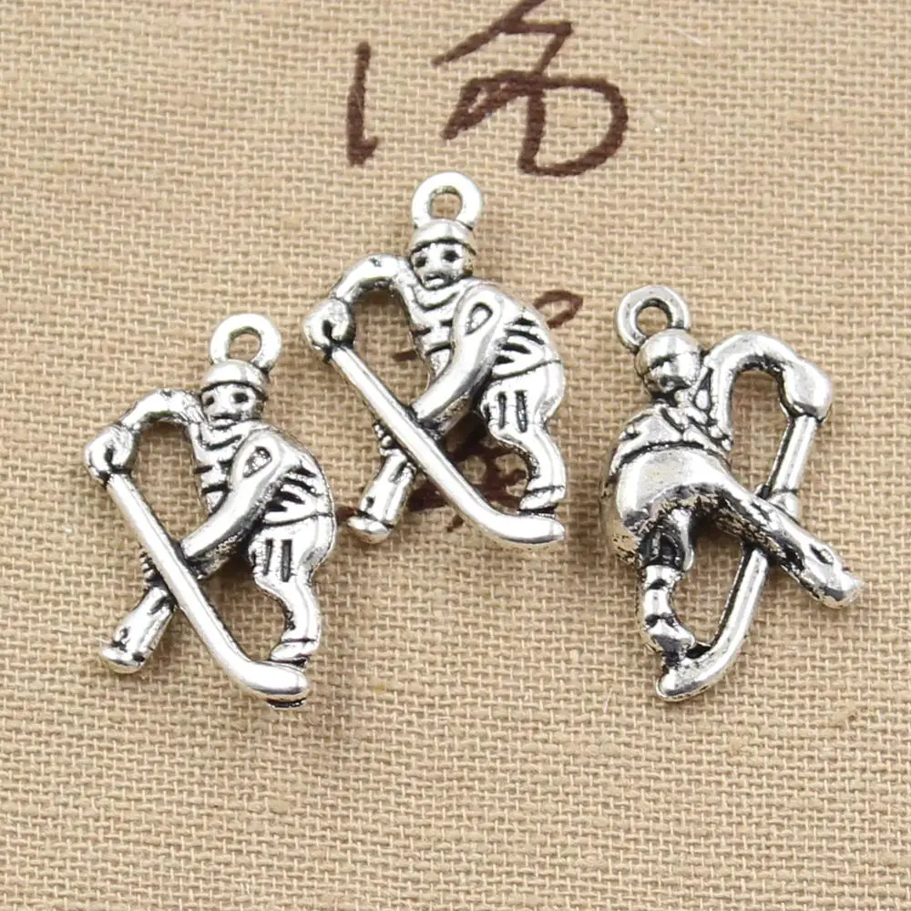 5pcs Charms hockey player sporter 25x16mm Antique Making pendant fit,Vintage Tibetan Silver Bronze,DIY bracelet necklace
5pcs Charms hockey player sporter 25x16mm Antique Making pendant fit,Vintage Tibetan Silver Bronze,DIY bracelet necklace