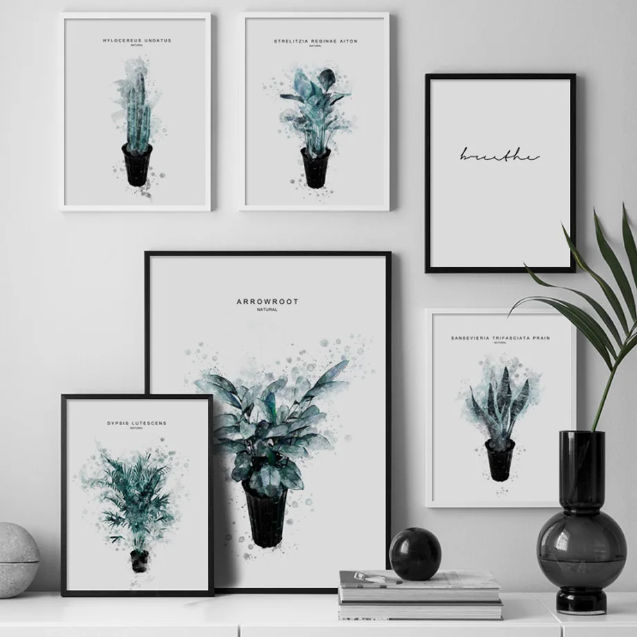 Watercolor Green Cactus Potted Plant Wall Art Canvas Painting Nordic Posters And Prints Wall Pictures For Living Room Home Decor
Watercolor Green Cactus Potted Plant Wall Art Canvas Painting Nordic Posters And Prints Wall Pictures For Living Room Home Decor