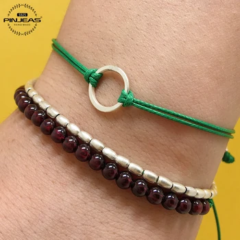 PINJEAS 925 sterling bracelet handmade beads Stackable woven Thread bracelet Refinement beaded Jewelry,bridesmaid
PINJEAS 925 sterling bracelet handmade beads Stackable woven Thread bracelet Refinement beaded Jewelry,bridesmaid