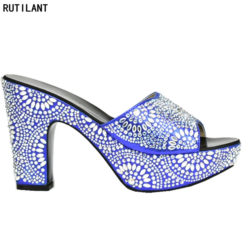 New Arrival Luxury Sandals Women Nigerian African Party Shoes Decorated with Rhinestone Slip on High Heels Women Wedding Pumps
New Arrival Luxury Sandals Women Nigerian African Party Shoes Decorated with Rhinestone Slip on High Heels Women Wedding Pumps