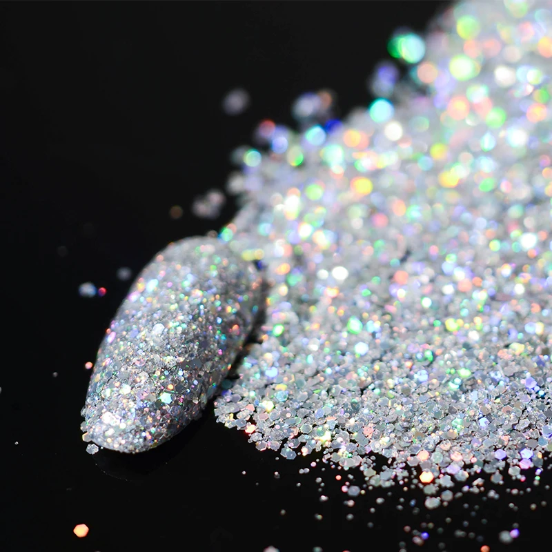 1 Box Hexagon Holo Laser Nail Glitter Sequins Shining Silver Mixed Colors Nail Chrome Pigment Dust Tips Nail Art Decoration
1 Box Hexagon Holo Laser Nail Glitter Sequins Shining Silver Mixed Colors Nail Chrome Pigment Dust Tips Nail Art Decoration