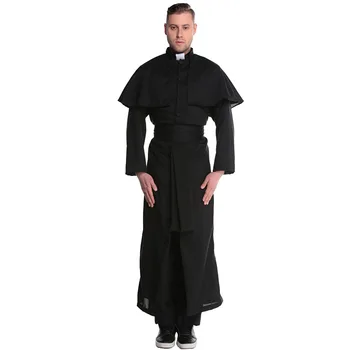 New Lovers Polyester Maria Priest Halloween Masquerade men women Cosplay Jesus Costume man Woman Black Sexy Nun Robes
New Lovers Polyester Maria Priest Halloween Masquerade men women Cosplay Jesus Costume man Woman Black Sexy Nun Robes