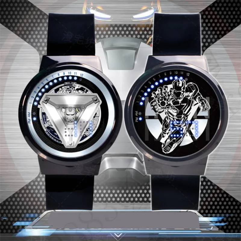 New Iron Man Avengers 4Touchscreen Waterproof Watch LED Pointer Joint Marvel Super Hero Electronic Watch Movie Figure Toys
New Iron Man Avengers 4Touchscreen Waterproof Watch LED Pointer Joint Marvel Super Hero Electronic Watch Movie Figure Toys