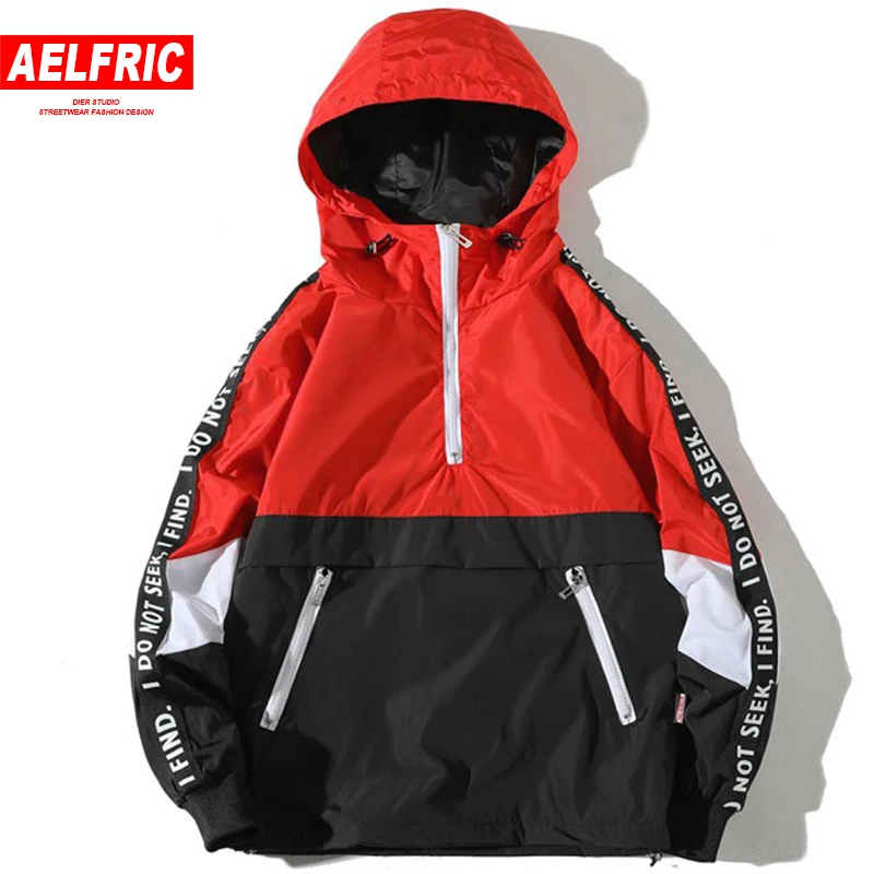 AELFRIC 2018 New Spring Summer Windbreaker Jacket Men Patchwork Color Block Hooded Jackets Hip Hop Half Zipper Streetwear TR12
AELFRIC 2018 New Spring Summer Windbreaker Jacket Men Patchwork Color Block Hooded Jackets Hip Hop Half Zipper Streetwear TR12
