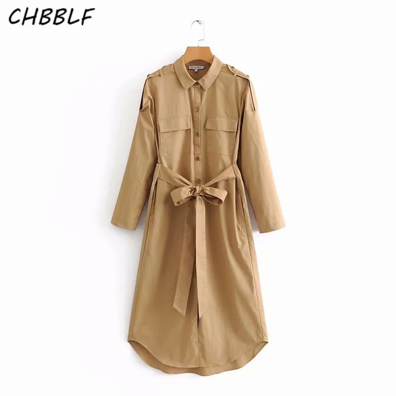 CHBBLF women elegant solid midi dress bow tie sashes pockets long sleeve female office wear chic dresses vestido WEW5142
CHBBLF women elegant solid midi dress bow tie sashes pockets long sleeve female office wear chic dresses vestido WEW5142