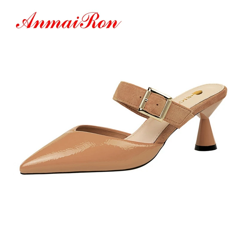 ANMAIRON 2019 New Arrival PU Solid Summer Outside Women Fashion High Heel Slippers 6 Colors Size 34-40 LY1812
ANMAIRON 2019 New Arrival PU Solid Summer Outside Women Fashion High Heel Slippers 6 Colors Size 34-40 LY1812