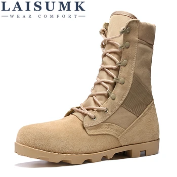 LAISUMK Winter Autumn Men Military Boots Quality Special Force Tactical Desert Combat Ankle Boats Army Work Leather Snow Boots
LAISUMK Winter Autumn Men Military Boots Quality Special Force Tactical Desert Combat Ankle Boats Army Work Leather Snow Boots