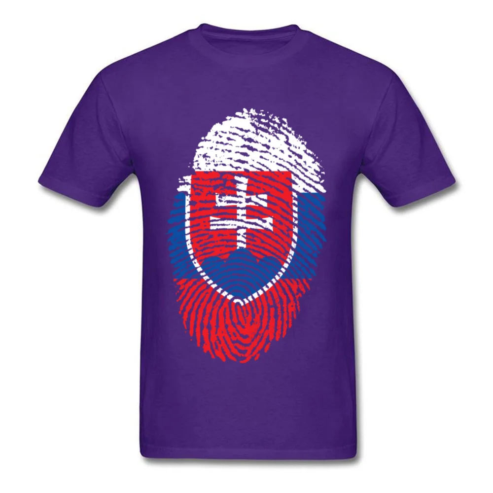 Slovakia Flag Fingerprint_purple