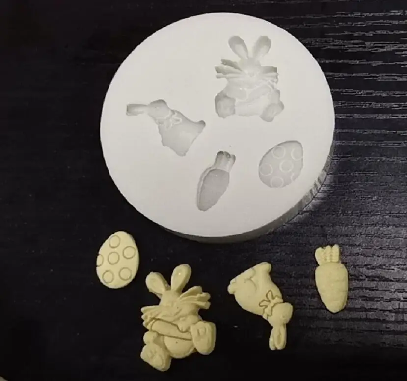 Cake Tool 1 pc easter bunny rabbit egg carrot Silicone Mold Sugarcraft Chocolate fondant tool sugarcraft mould
Cake Tool 1 pc easter bunny rabbit egg carrot Silicone Mold Sugarcraft Chocolate fondant tool sugarcraft mould
